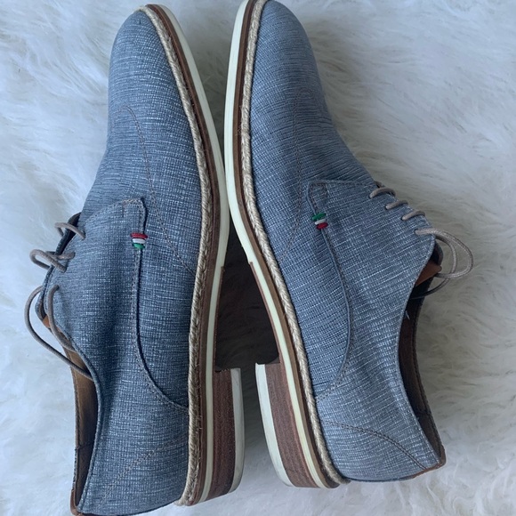 Handmade Giorgio 1958 Blue Lace-up Men's Dress Shoes EU 41.5 - Picture 2 of 7